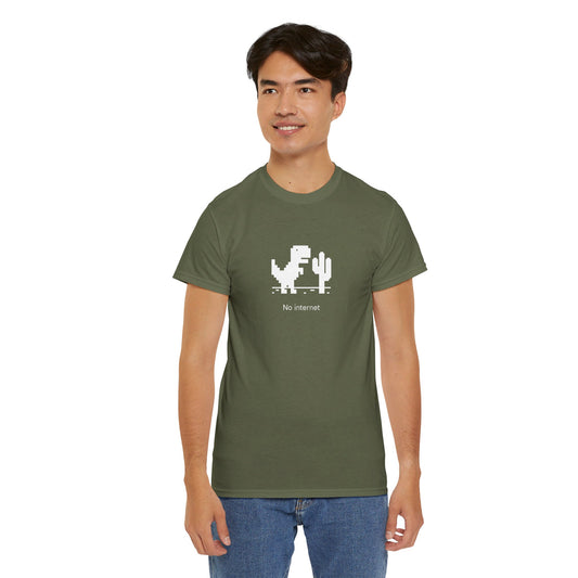 Chrome Dino T-Shirt | Retro Pixel Art Design | Perfect for Web Developers & Tech Enthusiasts