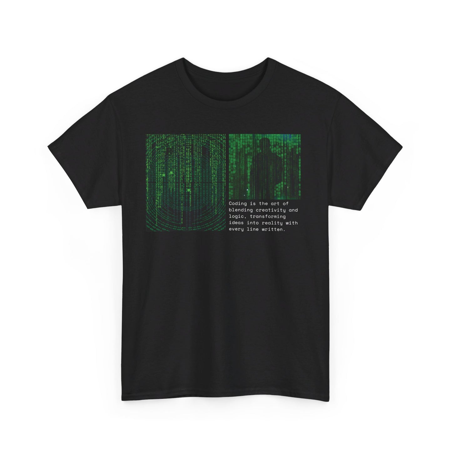 Matrix Code T-Shirt | Programmer & Hacker Design | Coding and Hacking Passion