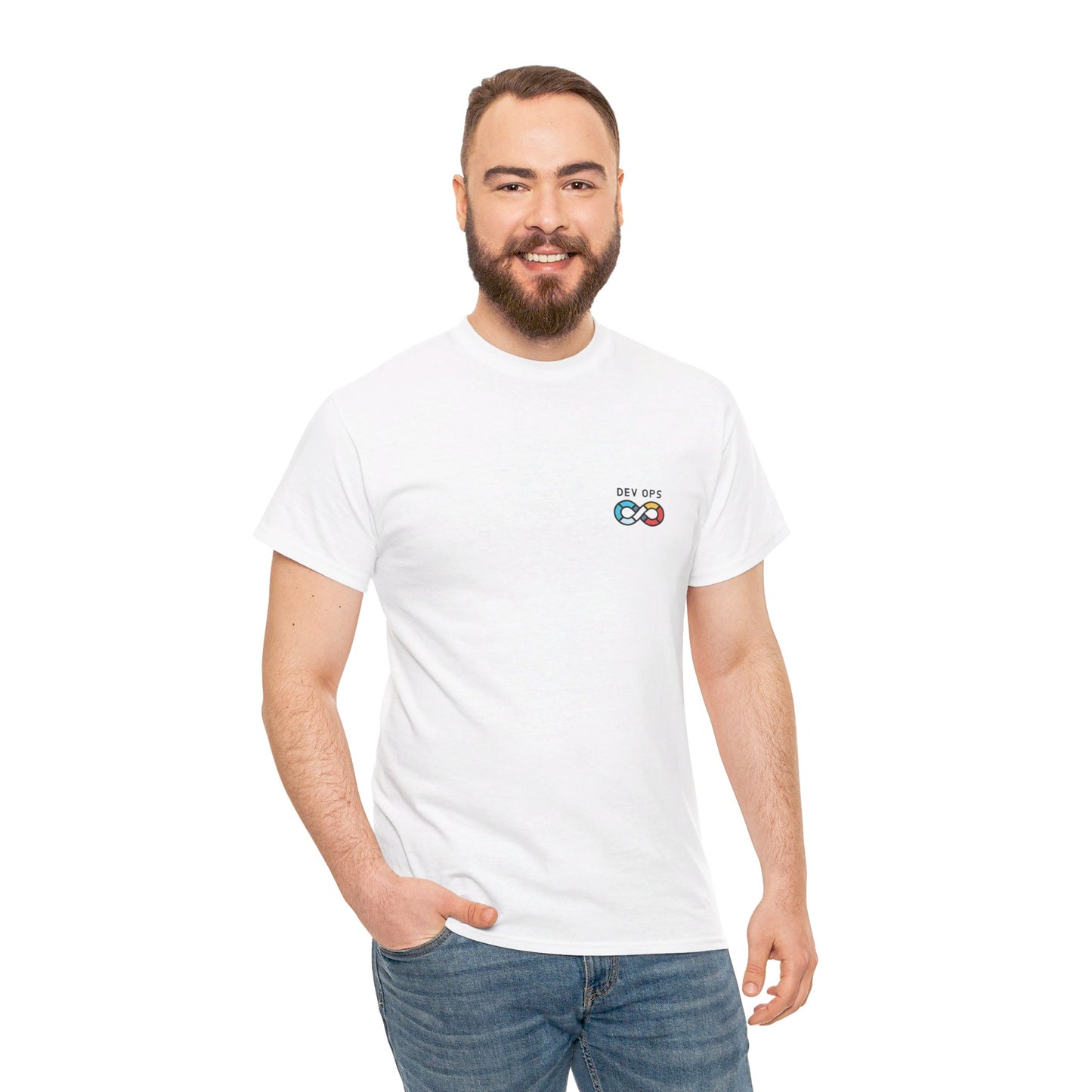 Men's Minimalist DevOps T-Shirt - Stylish Tech Apparel in S, M, L, XL Sizes