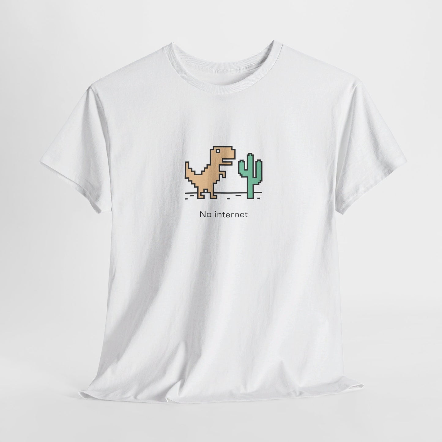 Chrome Dino T-Shirt | Retro Pixel Art Design | Perfect for Web Developers & Tech Enthusiasts