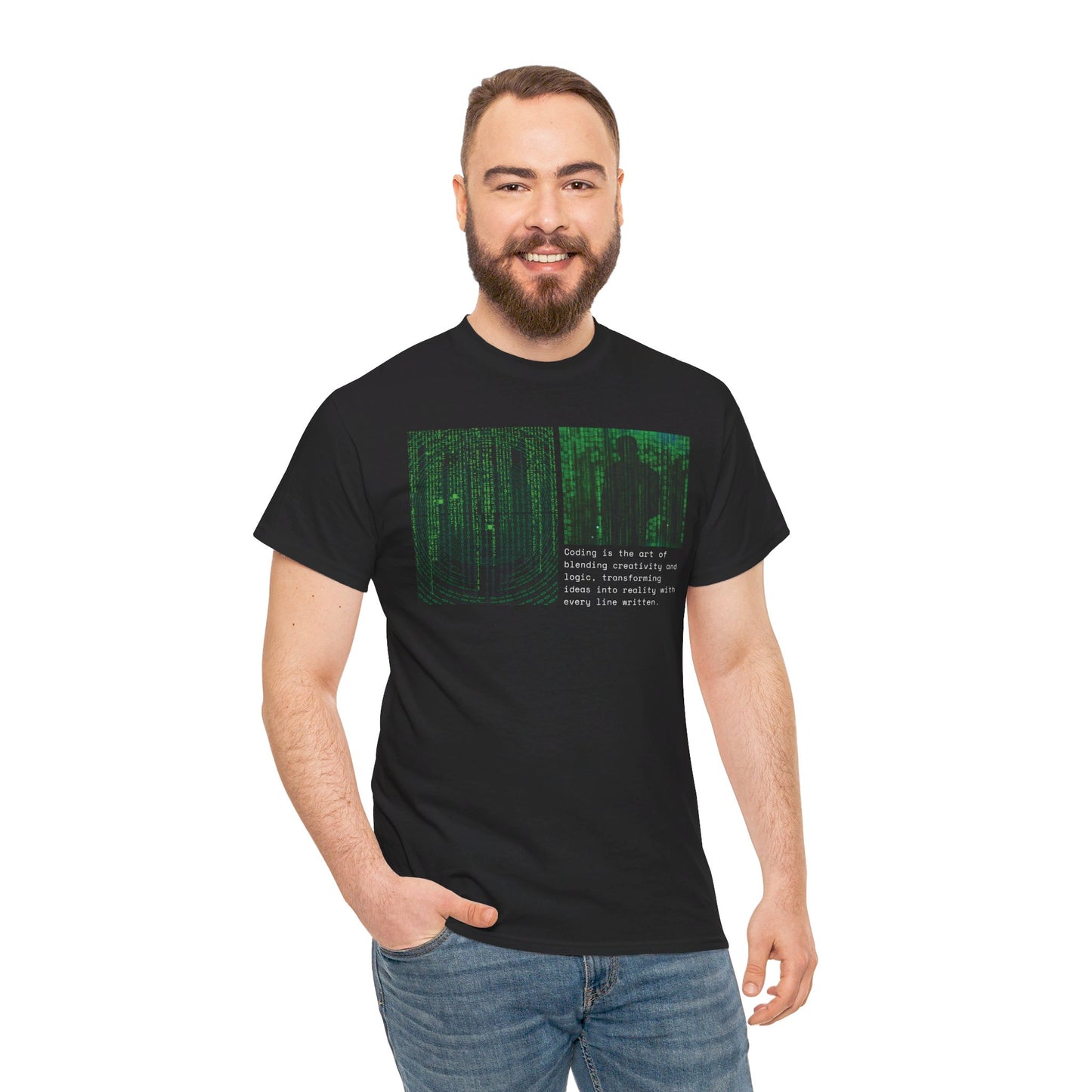 Matrix Code T-Shirt | Programmer & Hacker Design | Coding and Hacking Passion