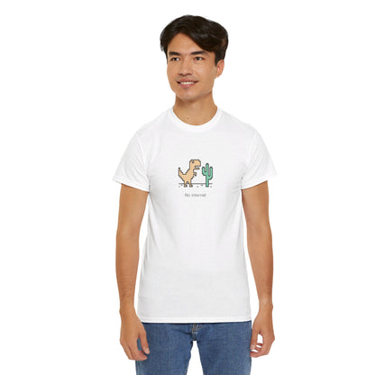 Chrome Dino T-Shirt | Retro Pixel Art Design | Perfect for Web Developers & Tech Enthusiasts