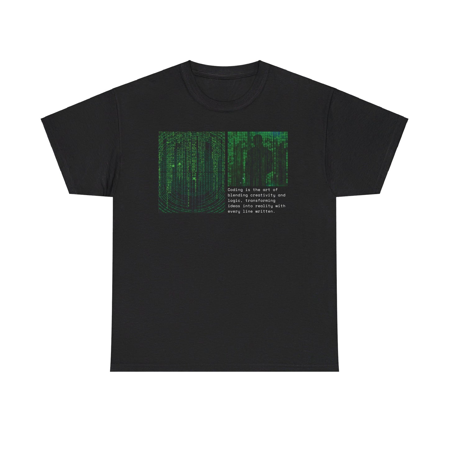 Matrix Code T-Shirt | Programmer & Hacker Design | Coding and Hacking Passion