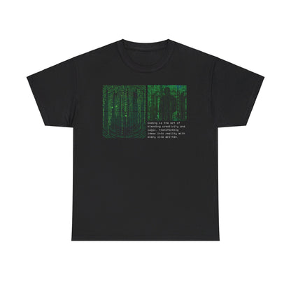 Matrix Code T-Shirt | Programmer & Hacker Design | Coding and Hacking Passion