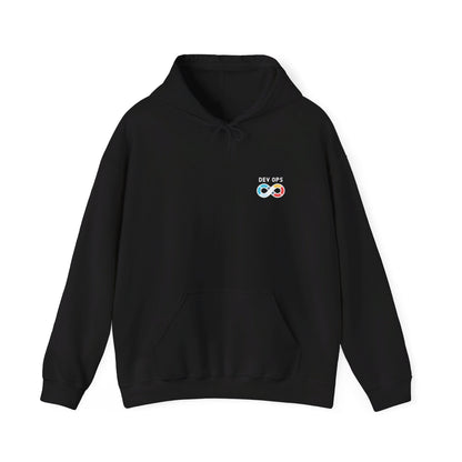 Minimalist DevOps Hooded Sweatshirt for Men