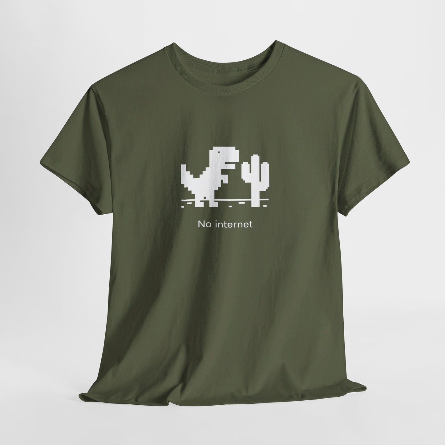 Chrome Dino T-Shirt | Retro Pixel Art Design | Perfect for Web Developers & Tech Enthusiasts