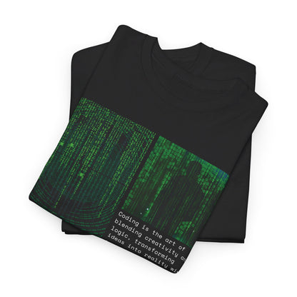 Matrix Code T-Shirt | Programmer & Hacker Design | Coding and Hacking Passion